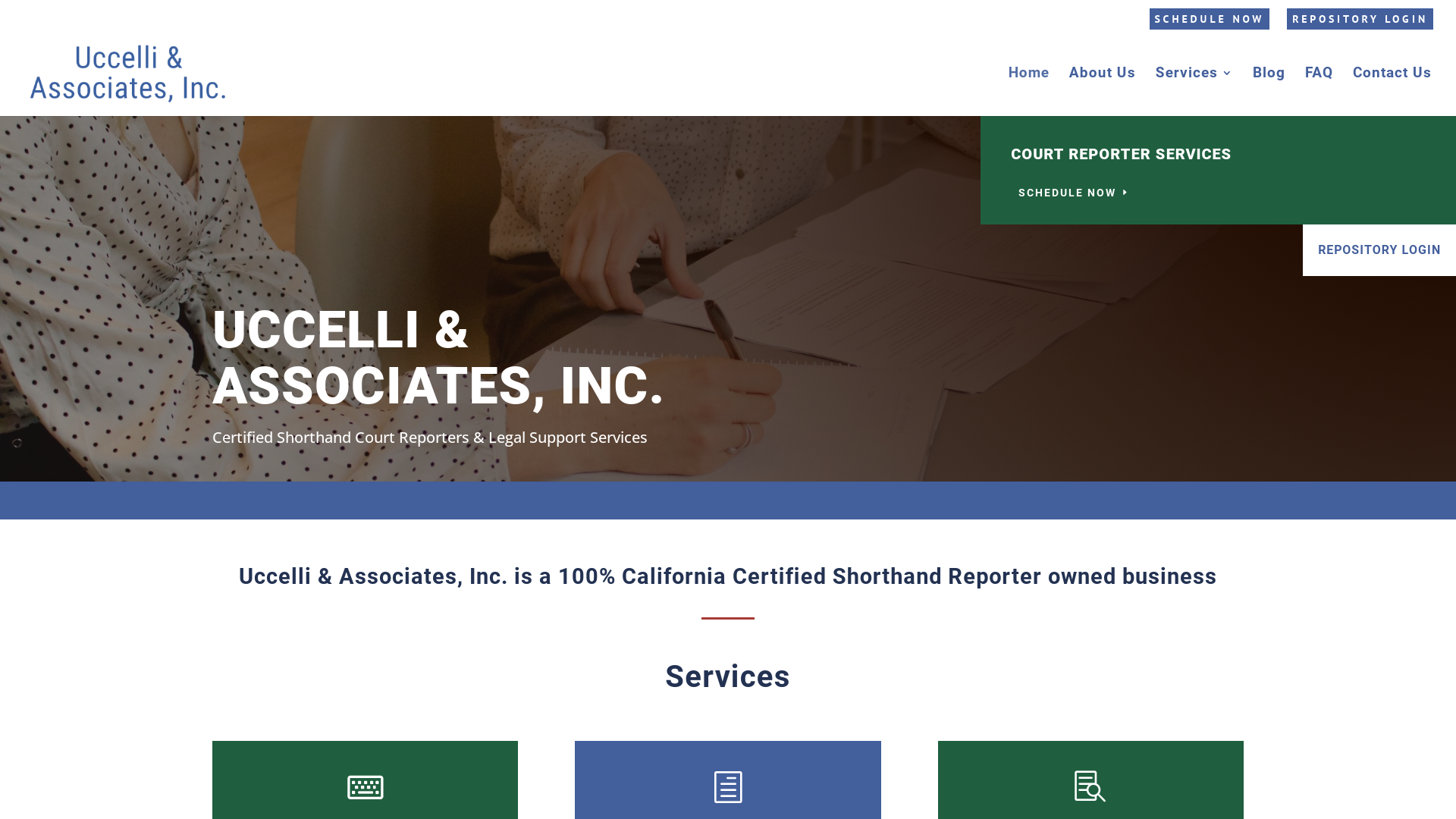 Uccelli & Associates _ Certified Shorthand Court Reporters & Legal Support Services